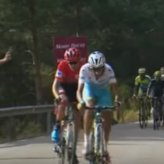Tom Dumoulin con Aru alla Vuelta Espana