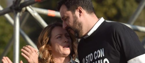 Meloni e Salvini della coalizione del centrodestra