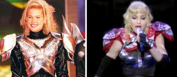 Xuxa e Madonna - Foto/Montagem Xuxa e Madonna - Foto/Montagem