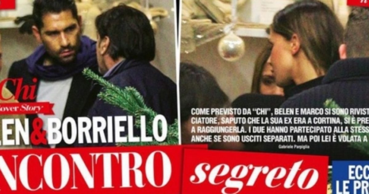 Belen e Marco Borriello news la sciabolata di Gabriele Parpiglia