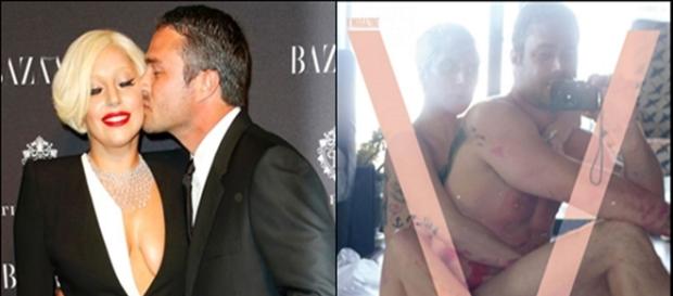 Lady Gaga e o noivo Taylor Kinny Lady Gaga e o noivo Taylor Kinny