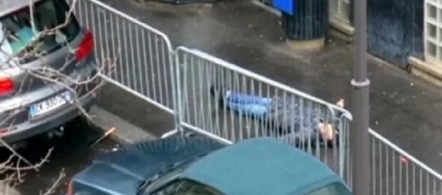 Presunto terrorista es baleado por la policía. Presunto terrorista es baleado por la policía.
