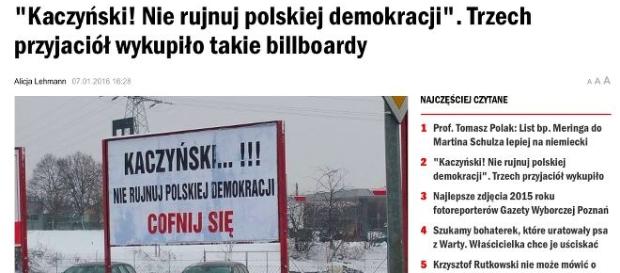 Prywatna inicjatywa billboardowa Prywatna inicjatywa billboardowa
