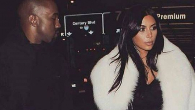 Kim Kardashian con il marito Kanye West