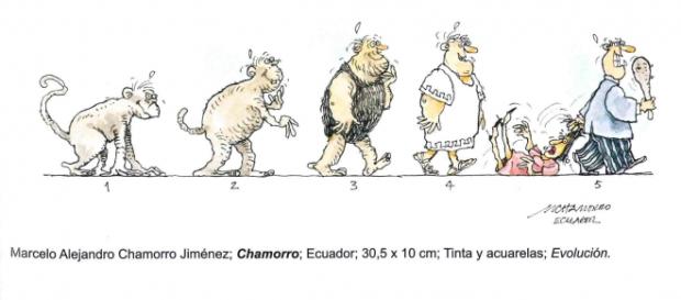 La evolución machista, por Marcelo Alejandro. La evolución machista, por Marcelo Alejandro.
