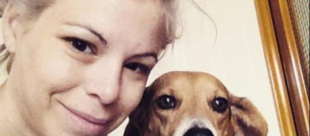 Un selfie di Ashley Olsen e il suo cane Un selfie di Ashley Olsen e il suo cane