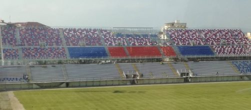 La nuova tribuna dello stadio "Ezio Scida".