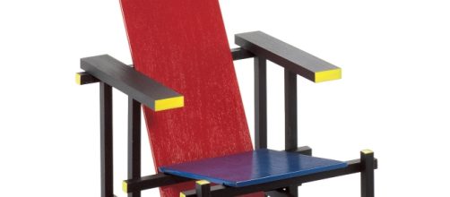 Roodblauwe Stoel. Design Gerrit Thomas Rietveld (1918) © Vitra