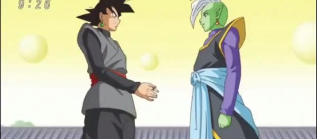 Black y Zamasu una imagen muy confusa. Black y Zamasu una imagen muy confusa.