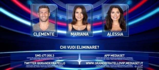 I 3 nominati all'eliminazione. I 3 nominati all'eliminazione.