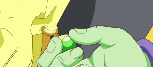 Zamasu quitando arcillo a Gowasu Zamasu quitando arcillo a Gowasu