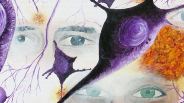 Dettaglio di "Lost memories" di Kathleen Sluka (https://slukaart.wordpress.com/category/neuron/)