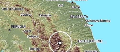 La mappa del terremoto nella zona dei monti Sibillini, nell ... - senigallianotizie.it