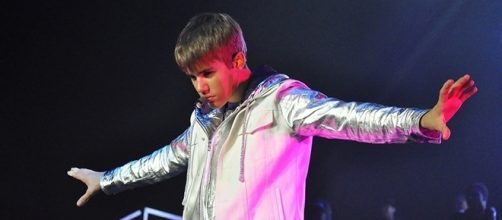 Justin Bieber durante un live del 2011