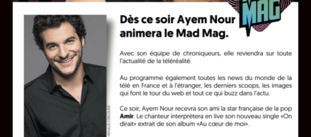 Le communiqué Officiel d'NRJ12 à propos du retour d'Ayem Nour au MadMag Le communiqué Officiel d'NRJ12 à propos du retour d'Ayem Nour au MadMag
