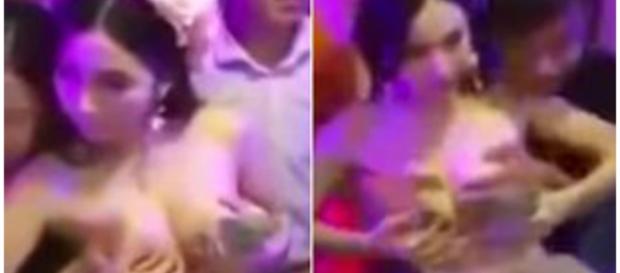 Mulher chinesa se deixou fotografar junto com os homens Mulher chinesa se deixou fotografar junto com os homens