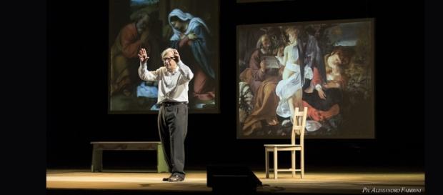 Vittorio Sgarbi nella sua opera teatrale "Caravaggio", Vittorio Sgarbi nella sua opera teatrale "Caravaggio",