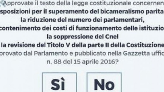 Referendum costituzionale, la scheda del 4 dicembre - Repubblica.it - repubblica.it