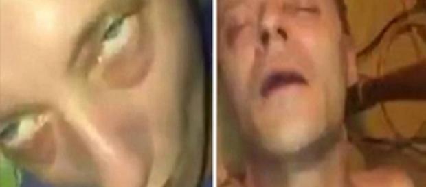 Casal se comportam como zumbis Casal se comportam como zumbis