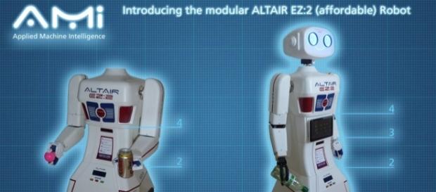 Tony Ellis invented the ALTAIR robot and is programming it to be a companion to humans. / Photo via Tony Ellis, Applied Machine Intelligence Ltd. Tony Ellis invented the ALTAIR robot and is programming it to be a companion to humans. / Photo via Tony Ellis, Applied Machine Intelligence Ltd.