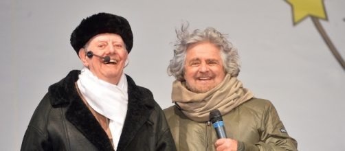 Dario Fo e Beppe Grillo, due grandi amici