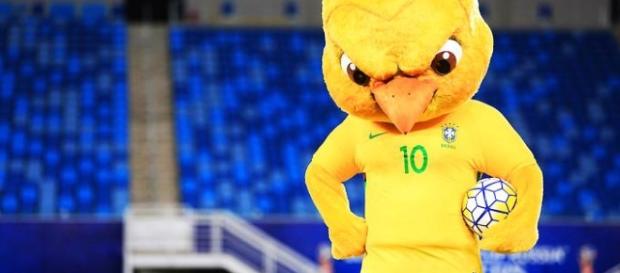 Novo mascote da Seleção Brasileira tem feição zangada Novo mascote da Seleção Brasileira tem feição zangada