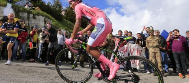 Nairo Quintana sul Monte Grappa Nairo Quintana sul Monte Grappa