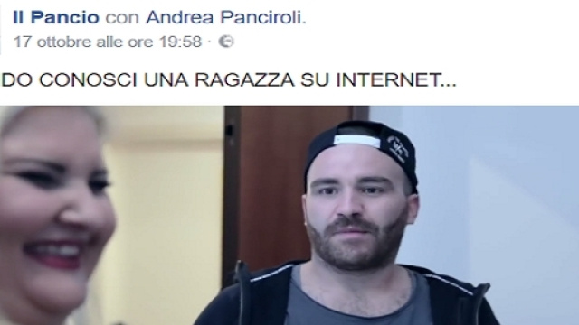 Il Pancio in un recente video postato su Facebook