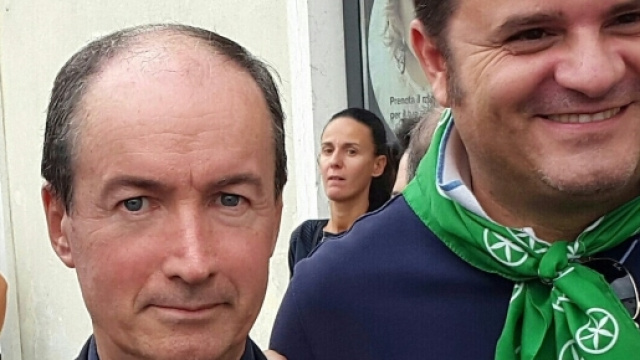 Il senatore Mario Pittoni e Gian Marco Centinaio