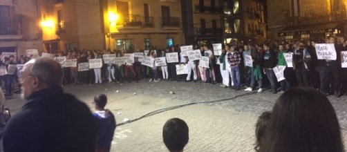 Manifestación por detenidos en Altsasu, Navarra.