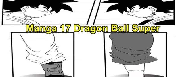 El primer enfrentamiento en el presente, goku vs goku black El primer enfrentamiento en el presente, goku vs goku black