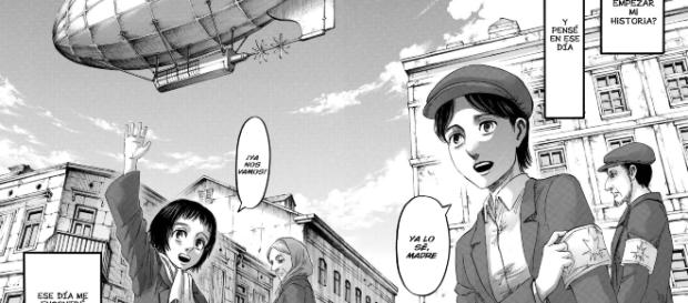 Extracto del manga original de 'Shingeki no Kyojin' Extracto del manga original de 'Shingeki no Kyojin'