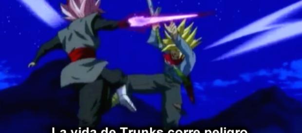 Trunks se enfrenta contra Black Trunks se enfrenta contra Black
