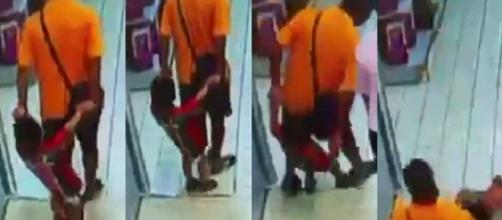Pai cai acidentalmente em cima do filho, quebrando o pescoço da criança.