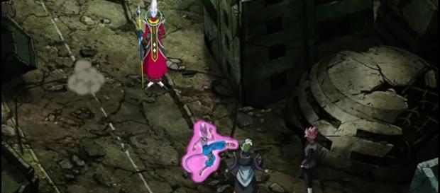 Bills ataca a Zamasu en el futuro Bills ataca a Zamasu en el futuro