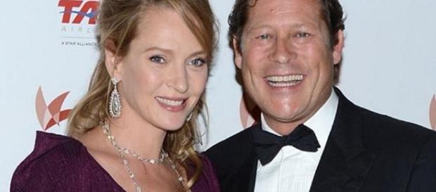 L'actrice Uma Thurman et son ex, le financier français Arpad Busson L'actrice Uma Thurman et son ex, le financier français Arpad Busson