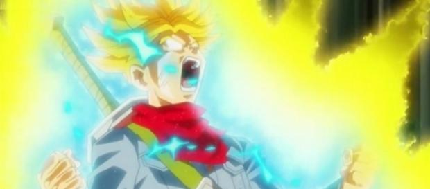 Trunks en modo saiyajin celestial Trunks en modo saiyajin celestial