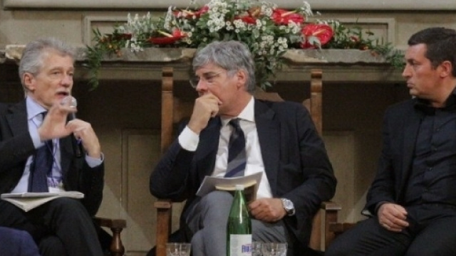 Paolo Del Debbio a Castiglion Fiorentino, col sindaco Agnelli