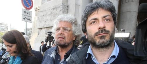 Grillo con i presunti frondisti Fico e Ruocco