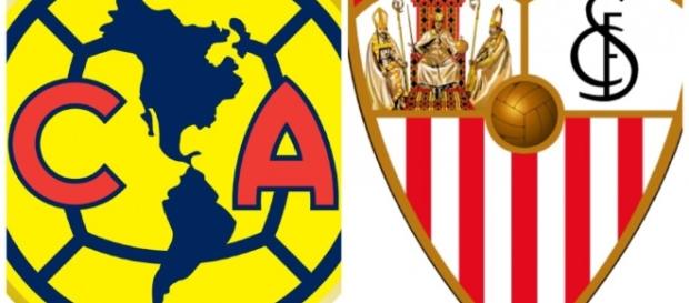 Club América de México y FC Sevilla, de España: dos clubes enfrentados por un himno Club América de México y FC Sevilla, de España: dos clubes enfrentados por un himno
