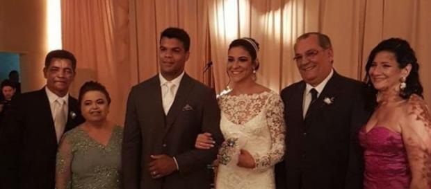 Em Recife nadadora Joanna Maranhão se casa com judoca Luciano Corrêa Em Recife nadadora Joanna Maranhão se casa com judoca Luciano Corrêa