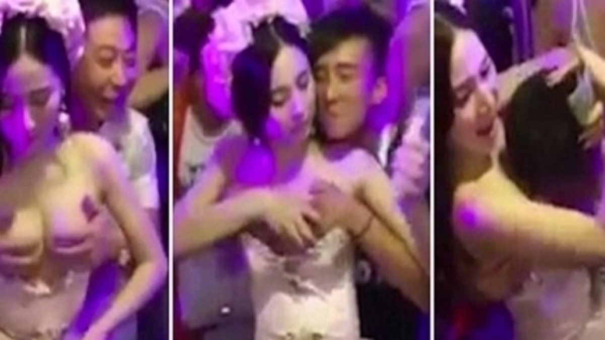 Em festa de casamento na China, convidados pagam para tocar seios da noiva