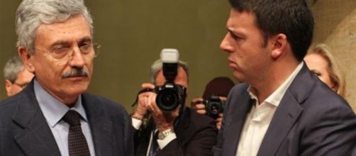 Massimo D'Alema e Matteo Renzi