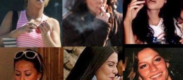 Famosas que já foram flagradas fumando Famosas que já foram flagradas fumando