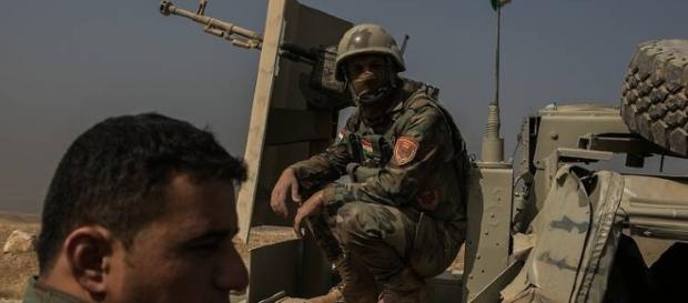 Kurdish Peshmerga troops awaiting battle/Photo via Wall Street Journal Kurdish Peshmerga troops awaiting battle/Photo via Wall Street Journal