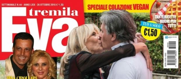 Uomini e Donne: Gemma Galgani e Giorgio Manetti si baciano sulla copertina di Eva 3000 Uomini e Donne: Gemma Galgani e Giorgio Manetti si baciano sulla copertina di Eva 3000