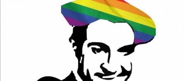 Cartel 'orgulloso' del bar Eskina Mosku de Irún Cartel 'orgulloso' del bar Eskina Mosku de Irún