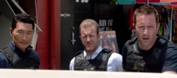 Chin, Danny, and McGarrett in "Hawaii Five-0"/Photo via screencap, "Hawaii Five-0" Chin, Danny, and McGarrett in "Hawaii Five-0"/Photo via screencap, "Hawaii Five-0"