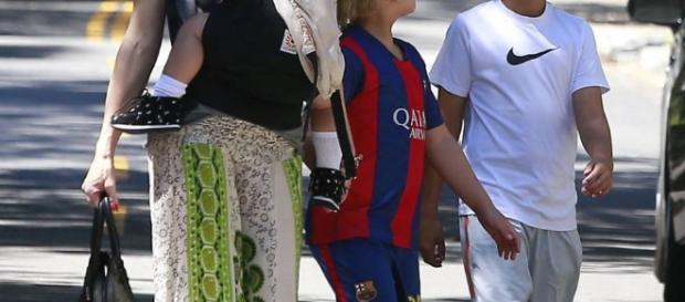 Gwen Stefani avec ses trois fils Gwen Stefani avec ses trois fils