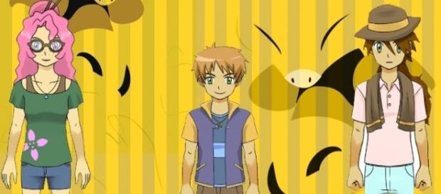 Kent, su madre, su papá y su pokémon Kent, su madre, su papá y su pokémon